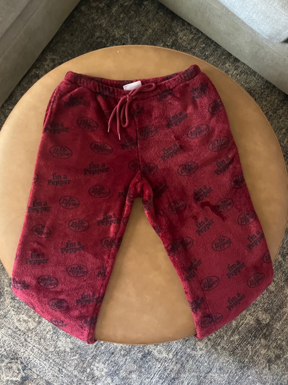 Dr. Pepper Cozy Pajama Bottoms, Gently Used, Size M